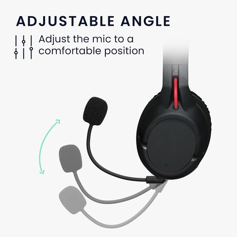 kwmobile Microphone Compatible with Kingston HyperX Flight/Flight S - Replacement Mic for Gaming Headphones - Black in Saudi Arabia