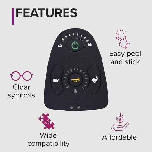 AlveyTech Rubber Keypad for the 4 Key Dynamic Shark DK-REMD01 and DK-REMD02 - Fits Power Wheelchairs, Drive Titan X23, Golden Alante, Compass HD, Invacare Nutron, Jazzy 614 HD, PaceSaver Scout Boss in Saudi Arabia