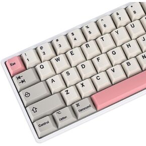 Cherry Profile PBT Keycaps 178 Key Set, Oil Proof Fade Resistant Keycaps Fit 60%/65%/75%/80%/TKL/100% Mechanical Keyboard (9009-Cherry) in Saudi Arabia
