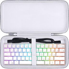 co2CREA Hard Travel Case Replacement for RK Royal KLUDGE RK61 / RK61 Pro Wireless Bluetooth Wired 60% Mechanical Gaming Keyboard in Saudi Arabia