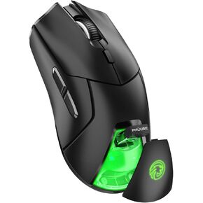 ماوس ألعاب لاسلكي FMOUSE للكمبيوتر المحمول، ماوس بلوتوث مريح مع وضع ثلاثي (بلوتوث مزدوج + 2.4 جيجا هرتز) 4000 نقطة في البوصة USB C ماوس صامت قابل لإعادة الشحن للكمبيوتر المكتبي (أبيض) in Kuwait