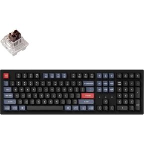 لوحة مفاتيح ميكانيكية لاسلكية مخصصة Keychron K10 Pro، QMK/VIA كاملة الحجم قابلة للبرمجة بتقنية Bluetooth/إضاءة خلفية سلكية بيضاء مع مفتاح Keychron K Pro Brown قابل للتبديل السريع متوافق مع نظام التشغيل Mac Windows Linux