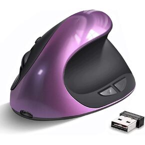 Ergonomic Mouse, 2.4G Optical Wireless Vertical Mouse with 6 Buttons - 3 Adjustable DPI 800/1200/1600 for Laptop, PC, Computer, Desktop, Notebook etc, Specially for Right-handers in Kuwait