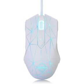 FIRSTBLOOD ONLY GAME. AJ120 Wired Gaming Mouse, Ergonomic LED Backlit USB Gamer Mice Computer Laptop PC, for Windows Mac Linux OS, Black