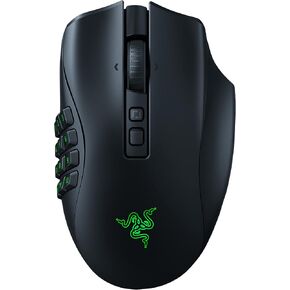 Razer Naga V2 HyperSpeed Wireless MMO Gaming Mouse, 400 Hr Battery, Black | 19 Programmable Buttons, HyperScroll Technology, Focus Pro 30K Optical Sensor, Mechanical Mouse Switches Gen-2 in Saudi Arabia