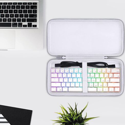 co2CREA Hard Travel Case Replacement for RK Royal KLUDGE RK61 / RK61 Pro Wireless Bluetooth Wired 60% Mechanical Gaming Keyboard in Saudi Arabia