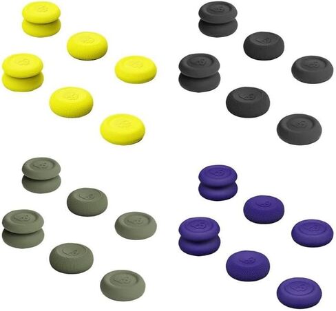 3 Pairs Silicone Thumbstick Cap Cover Compatible for ROG Ally/Steam Deck, Thumb Stick Grip Caps Extender Game Console Controller Soft Joystick Analog Stick Cover Anti-Skid Button Cap (Yellow) in Kuwait