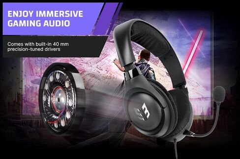 سماعات رأس للألعاب فوق الاذن Sound Blaster Blaze V2 مع ميكروفون قابل للفصل بخاصية عزل الضوضاء والتحكم في مستوى الصوت ومايكروفون الصوت للكمبيوتر الشخصي / Mac / أجهزة التحكم in Kuwait