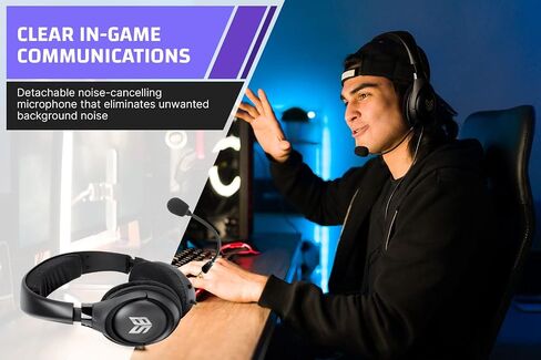سماعات رأس للألعاب فوق الاذن Sound Blaster Blaze V2 مع ميكروفون قابل للفصل بخاصية عزل الضوضاء والتحكم في مستوى الصوت ومايكروفون الصوت للكمبيوتر الشخصي / Mac / أجهزة التحكم in Kuwait