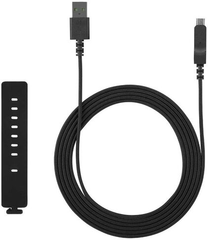 ويندري كيبل ماوس، كيبل USB عالي الجودة سريع النقل/ماوس العاب لاسلكي بديل لرايزر لانس هيد، اسود in Saudi Arabia