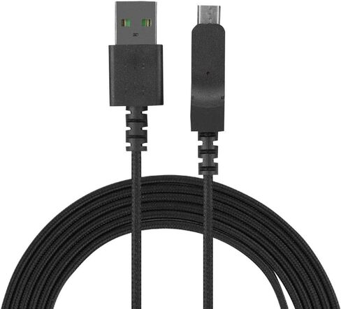 ويندري كيبل ماوس، كيبل USB عالي الجودة سريع النقل/ماوس العاب لاسلكي بديل لرايزر لانس هيد، اسود in Saudi Arabia