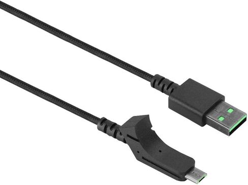 ويندري كيبل ماوس، كيبل USB عالي الجودة سريع النقل/ماوس العاب لاسلكي بديل لرايزر لانس هيد، اسود in Saudi Arabia