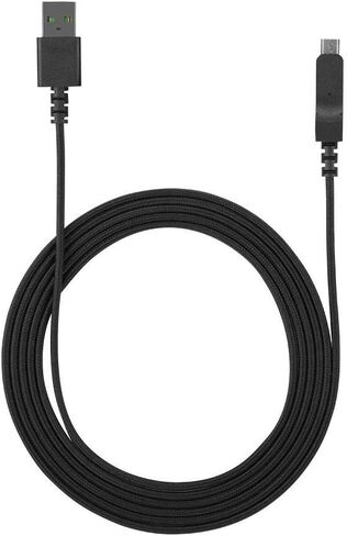 ويندري كيبل ماوس، كيبل USB عالي الجودة سريع النقل/ماوس العاب لاسلكي بديل لرايزر لانس هيد، اسود in Saudi Arabia