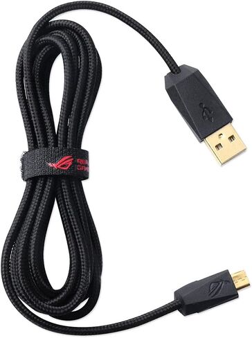 هيون كابل شحن مايكرو USB متوافق مع ماوس الالعاب البصري اسوس P501 روج جلاديوس II G2 سباثا in Saudi Arabia