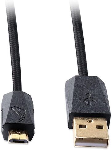 هيون كابل شحن مايكرو USB متوافق مع ماوس الالعاب البصري اسوس P501 روج جلاديوس II G2 سباثا in Saudi Arabia
