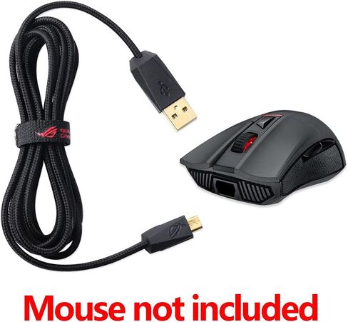 هيون كابل شحن مايكرو USB متوافق مع ماوس الالعاب البصري اسوس P501 روج جلاديوس II G2 سباثا in Saudi Arabia
