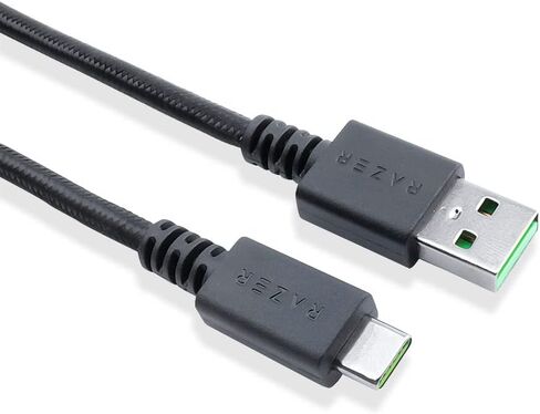 HUYUN USB C to USB Data Charging Cable Compatible for Razer BlackWidow V3 Pro Deathstalker V2 Pro Mechanical Wireless Gaming Keyboard in Saudi Arabia