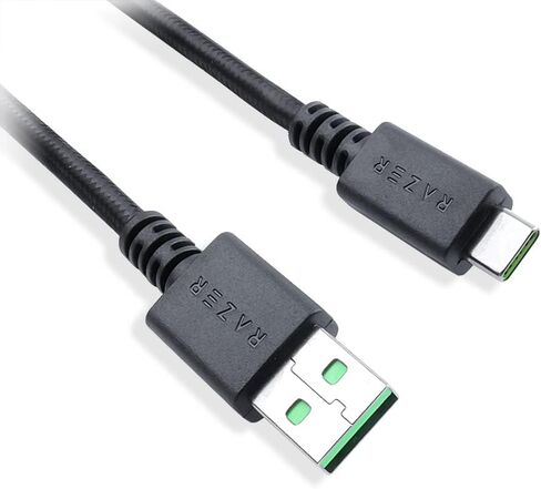 HUYUN USB C to USB Data Charging Cable Compatible for Razer BlackWidow V3 Pro Deathstalker V2 Pro Mechanical Wireless Gaming Keyboard in Saudi Arabia