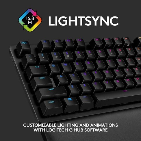 Logitech G513 Carbon LIGHTSYNC RGB Mechanical Gaming Keyboard with GX Brown Switches - Tactile in Saudi Arabia