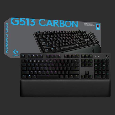 Logitech G513 Carbon LIGHTSYNC RGB Mechanical Gaming Keyboard with GX Brown Switches - Tactile in Saudi Arabia