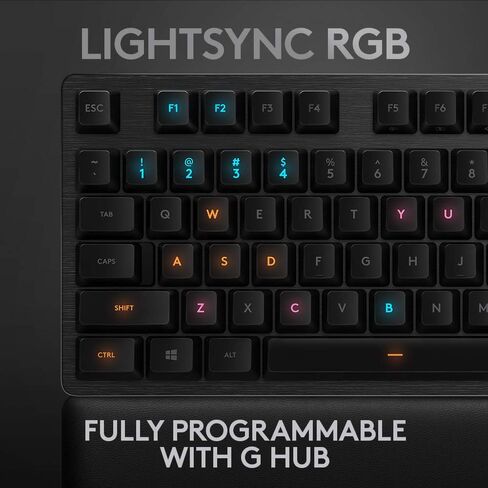 Logitech G513 Carbon LIGHTSYNC RGB Mechanical Gaming Keyboard with GX Brown Switches - Tactile in Kuwait