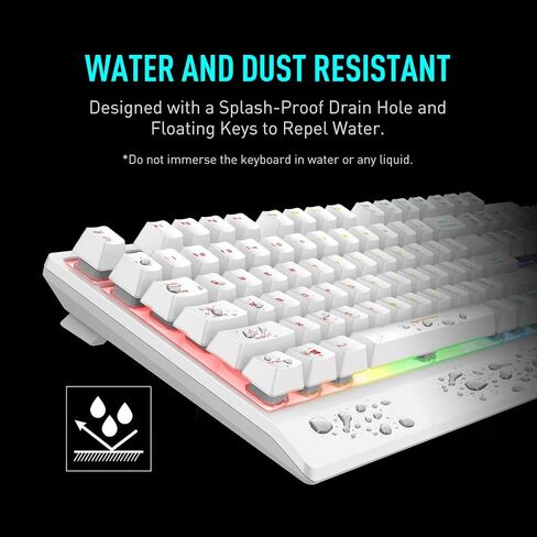 MSI Vigor GK30 Combo White, 6-Zone RGB GK30 Gaming Keyboard & GM11 Gaming Mouse, Water Repellent & Splash-Proof, 5000 DPI in Saudi Arabia