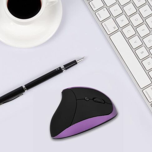 Ergonomic Mouse, 2.4G Optical Wireless Vertical Mouse with 6 Buttons - 3 Adjustable DPI 800/1200/1600 for Laptop, PC, Computer, Desktop, Notebook etc, Specially for Right-handers in Kuwait