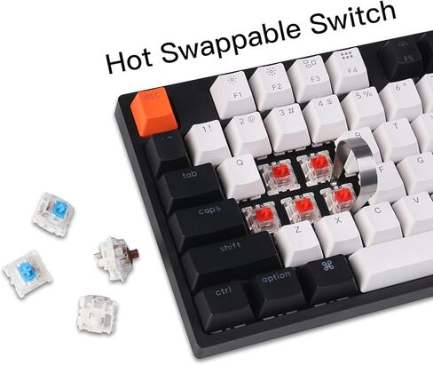 لوحة مفاتيح ميكانيكية سلكية كاملة الحجم Keychron C2 لأجهزة Mac، قابلة للتبديل السريع، مفتاح Gateron G Pro Brown Switch، إضاءة خلفية RGB، 104 مفاتيح ABS keycaps لوحة مفاتيح الألعاب لنظام التشغيل Windows، كابل USB-C من النوع C المجدول in Kuwait