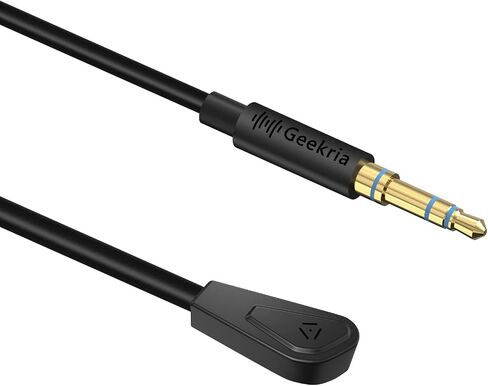 Geekria 3.5mm Detachable Boom Mic Replacement for Gaming Headset, Compatible with Logitech G PRO X, PRO X, G735, G733, G433, G233 Microphones (0.5ft / 17cm) in Saudi Arabia