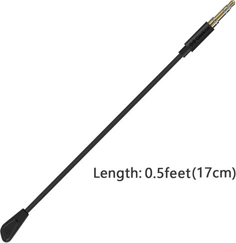 Geekria 3.5mm Detachable Boom Mic Replacement for Gaming Headset, Compatible with Logitech G PRO X, PRO X, G735, G733, G433, G233 Microphones (0.5ft / 17cm) in Saudi Arabia