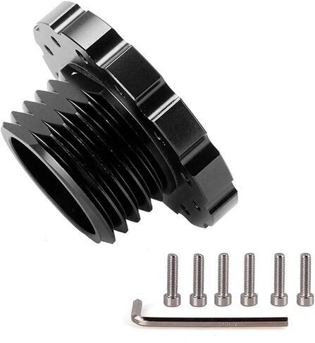 Steering Wheel Adapter for For Thrustmaster T500/T300/TS-PC/TX, Racing Game Club Car 70-74mm Steering Wheel Hub Adapter - Black in Saudi Arabia
