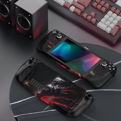 مجموعة PlayVital الكاملة لملصقات الجلد الواقية لشاشة Steam Deck LCD، ملصقات مخصصة غطاء الفينيل لـ Steam Deck OLED - Orange Star Universe in Kuwait