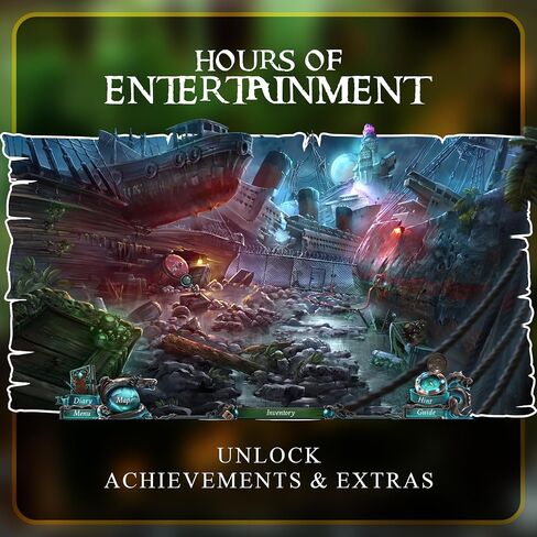 ألعاب Legacy Games المذهلة للأشياء المخفية للكمبيوتر الشخصي: Nightmares from the Deep (3 حزمة ألعاب) - قرص DVD للكمبيوتر الشخصي مع رموز التنزيل الرقمية in Kuwait