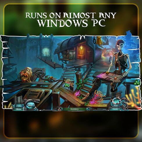ألعاب Legacy Games المذهلة للأشياء المخفية للكمبيوتر الشخصي: Nightmares from the Deep (3 حزمة ألعاب) - قرص DVD للكمبيوتر الشخصي مع رموز التنزيل الرقمية in Kuwait