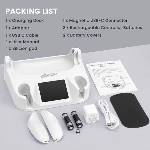 Alcopanda 1 * حزام رأس سماعة الرأس مع بطارية + قاعدة شحن لـ Quest 2 in Kuwait