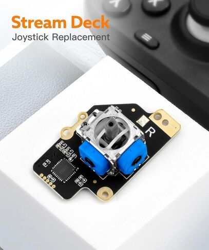 وي تشيب [لا ينجرف] وحدة عصا التحكم الكهرومغناطيسية من جوليكيت لستيم ديك [6 ملصقات جلدية] مستشعر تأثير القاعة ثلاثي الابعاد مجموعة استبدال عصا التحكم التناظرية مع ادوات، تصميم عصا التحكم الحاصلة على in Kuwait