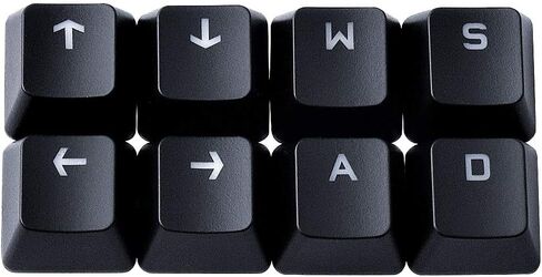 HUYUN FPS & MOBA Performance Gaming Radian Backlit Keycaps Replacement for Cherry MX Razer Corsair Logitech G610 G710 Gaming Mechanical Keyboard(QWERASD12345) in Kuwait