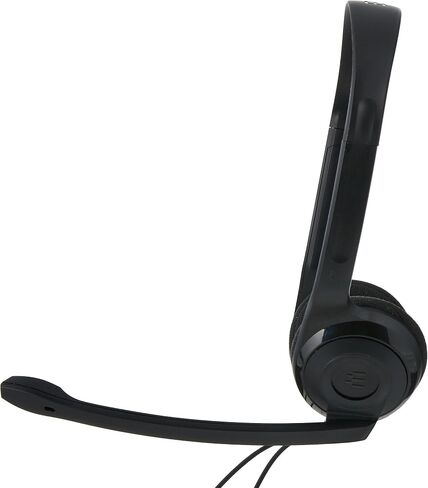 سنهايزر PC 5 Chat - سماعة راس للاتصالات عبر الانترنت والتعلم الالكتروني والالعاب - ميكروفون بخاصية الغاء الضوضاء، العاب كاجوال خفيفة الوزن، راحة عالية، بسيطة، اسود، سلكية in Kuwait