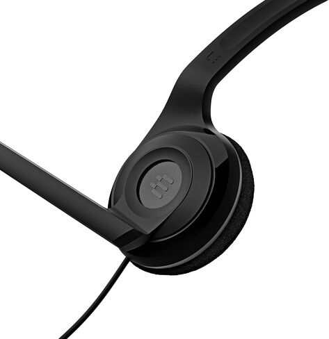 سنهايزر PC 5 Chat - سماعة راس للاتصالات عبر الانترنت والتعلم الالكتروني والالعاب - ميكروفون بخاصية الغاء الضوضاء، العاب كاجوال خفيفة الوزن، راحة عالية، بسيطة، اسود، سلكية in Kuwait