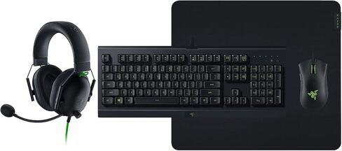ريزر حزمة باور اب V2 US Layout Cynosa Lite، Gigantus V2 Large، ديث ادر اسينشيال، بلاك شارك V2 X in Saudi Arabia