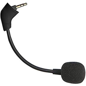 GONOLOWAY استبدال لعبة الميكروفون 3.5 مم إلى ميكروفون بوم متوافق مع Kingston HyperX Cloud 2 II Cloud Core Cloud Pro CloudX PS4 Xbox One Nintendo Switch الكمبيوتر سماعات الألعاب (أسود) in Saudi Arabia
