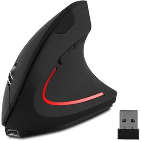 Vertical Mouse, Ergonomic Vertical Mouse, 2.4G High Precision Optical Mice 800/1200/1600 for PC Laptop Desktop Mac (Wireless Pink) in Saudi Arabia