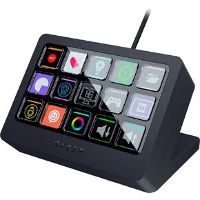 Razer Stream Controller: All-In-One Keypad for Streaming - 12 Haptic Switchblade Keys - 6 Tactile Analog Dials - 8 Programmable Buttons - Designed for PC & Mac Compatibility