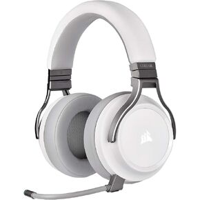 Corsair Virtuoso RGB Wireless Gaming Headset - High-Fidelity 7.1 Surround Sound w/Broadcast Quality Microphone - Memory Foam Earcups - 20 Hour Battery Life - Works with PC, PS5, PS4 – White, Premium in Kuwait