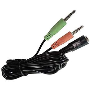 PC Splitter (6FT Long) for AstroA10 A10 A40, Sennheiser, SteelSeries, Turtle Beach & Similar Gaming Headsets : Gaming Headset to PC Adapter - 3.5mm to Dual 3.5mm in Saudi Arabia