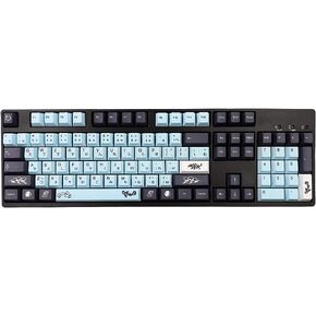 JSJT Ink Lotus Keycaps 140 مفتاحًا OEM Profile Keycaps PBT Dye Sublimation Keycaps لـ ANSI/ISO Layout Cherry MX Switch لوحات مفاتيح الألعاب الميكانيكية GK61/64/68/84/87/96/980/104/108 (مع شريط المسافة 6.25u) in Kuwait