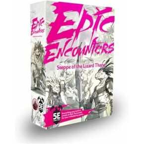 Epic Encounters: Steppe of The Lizard Thane RPG Fantasy Roleplaying Tabletop Game with 20 Detailed Miniatures, Double-Sided Game Mat, & Game Master Adventure Book with Monster Stats, 5E Compatible in Saudi Arabia