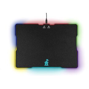 Castle Moat Hard Mouse Pad with LED Lighting Effects - Large Speed Surface with Backlit Perimeter and Logo for Gaming in Kuwait