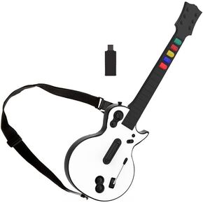 Game Goby Guitar Hero Controller for PC and PS3 - Wireless Guitar for Guitar Hero, Rock Band & Clone Hero Games, Guitar Hero Guitar with Strap & Wireless Dongle (5 Keys) in Saudi Arabia