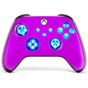 Silent Modz Custom Modded Controller 7 LED Colors Trigger Stopper w/Pro Grips compatible with Xbox Series S, Xbox Series X, Xbox One, and Windows (Treasure Abyss) in Kuwait